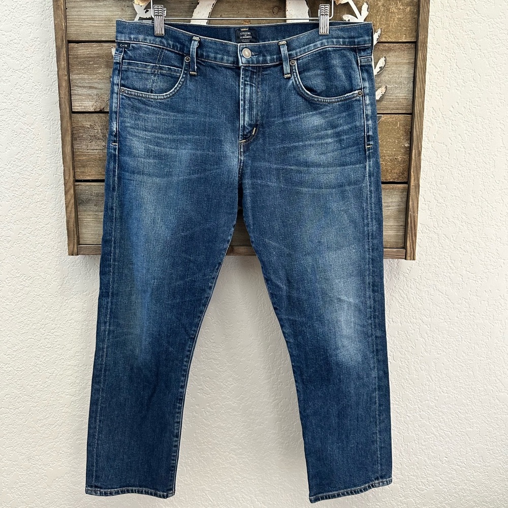 Citizens of Humanity Elsa mid rise slim fit crop denim jeans size 32